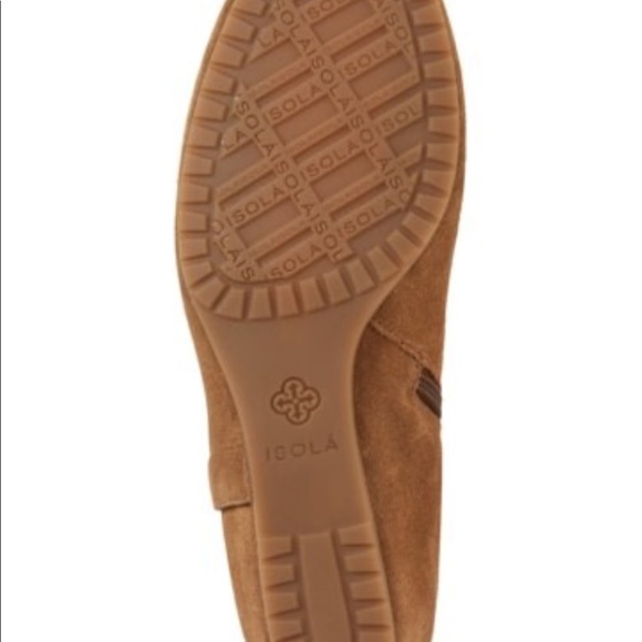 NIB ISOLÁ Tall Suede Wedge Heel Boots - Picture 7 of 7
